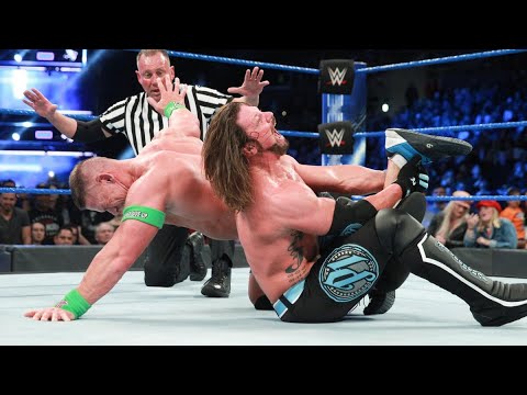 John Cena vs AJ Styles SmackDown 2/27/2018 Highlights