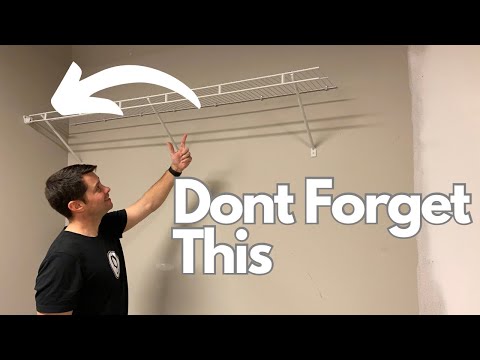 Easiest way to Install Closet Wire Shelves. Step by Step Closetmaid Shelf Install.