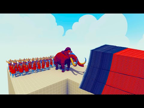100x TRIBAL ARMY + MAMMOTH vs EVERY GOD - Totally Accurate Battle Simulator TABS