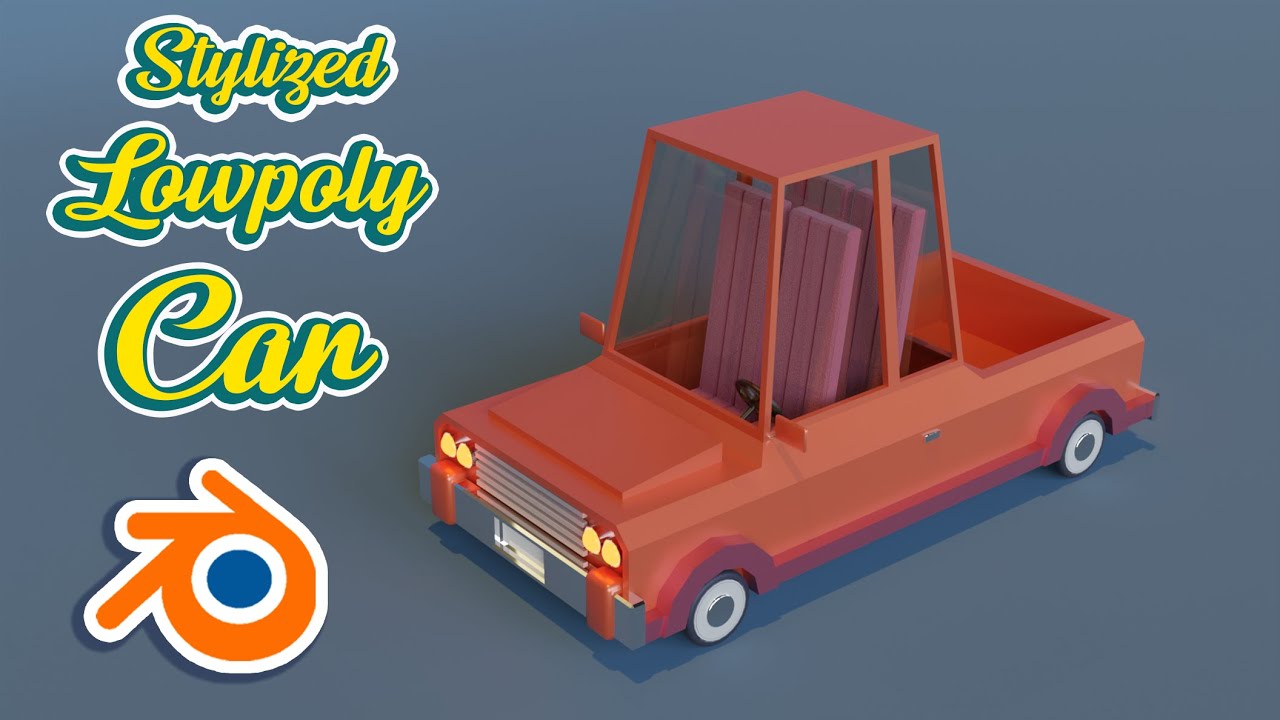 How to make stylized Cartoon Low poly car in Blender | Beginners Tutorial