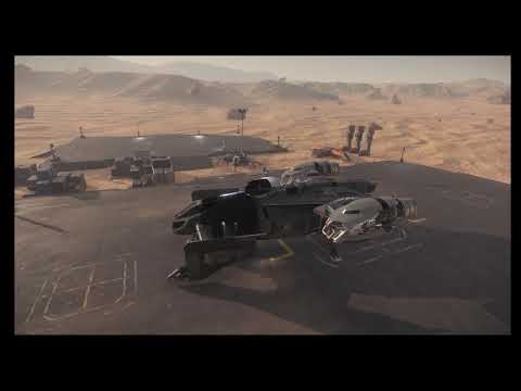 Star Citizen PTU 3.6.1 d  - Testing the Cutlass Hover Mode after CIG Temp. bug fix - raw footage