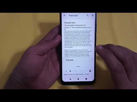 LG w41 font size setting, how to change font size in LG w41