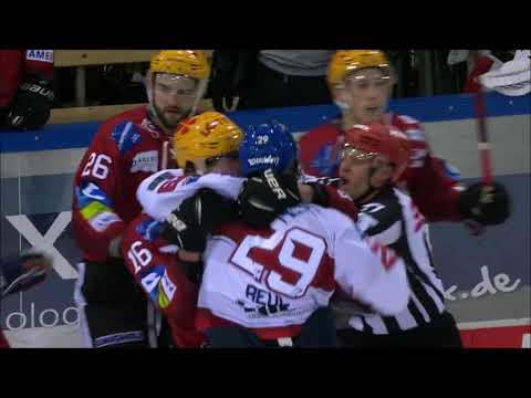 Denis Reul hit and fight (DEL) | Hockey Rink