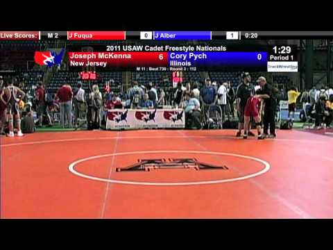 Cadet Freestyle 112 - Joey McKenna (NJ) vs. Cory Pych (IL)
