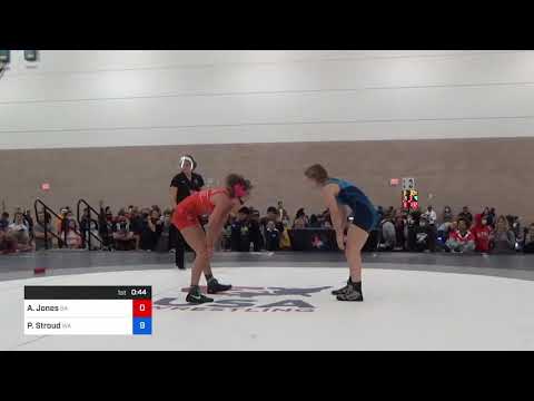 55 Kg Rr Rnd 1 - Amani Jones, Ga Vs Payton Stroud, Wa