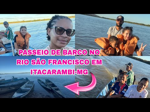 PASSEIO DE BARCO NO RIO SÃO FRANCISCO EM ITACARAMBI-MG