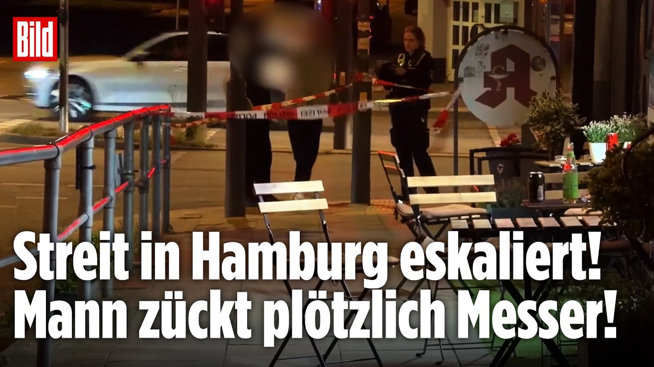 Messerangriff in Hamburg: Mann auf offener Straße attackiert!