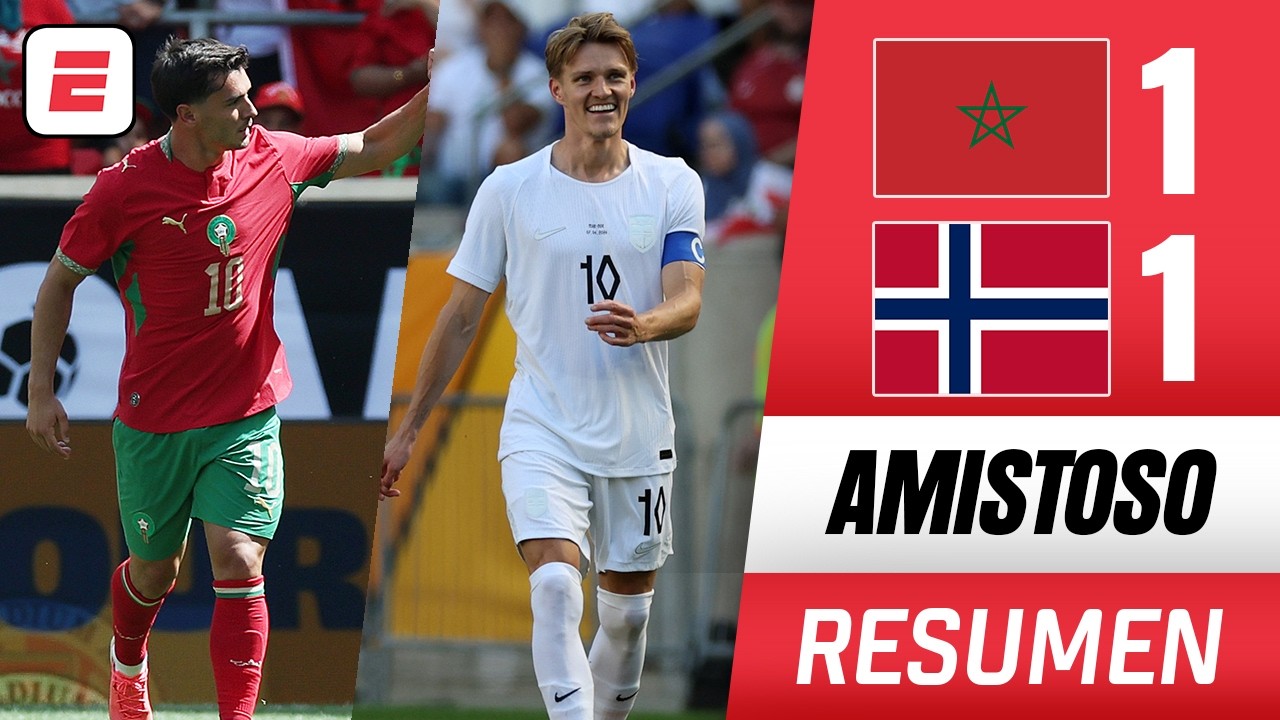 MARRUECOS y NORUEGA empataron en AMISTOSO antes del MUNDIAL con goles de Brahim y Odegaard | Resumen