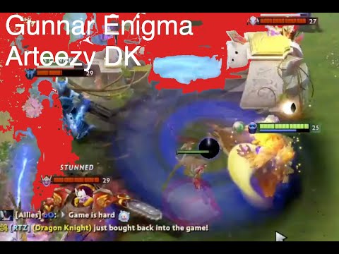 Dota 2 - Arteezy - Gunnar Same Team Battle