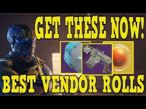 DESTINY 2 | GET THESE NOW! BEST VENDOR ROLLS THIS WEEK! NEW GOD ROLLS! BEST NEW ARMOR MODS & MORE!