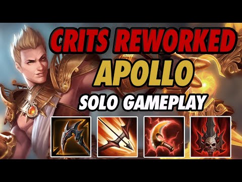 CRITS ARE STILL FAT!!! | Apollo Solo Gameplay (Season 9 SMITE Conquest)