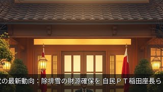 首相・自民党の最新動向：除排雪の財源確保を 自民ＰＴ稲田座長ら 首相に要望 | 政治・行政