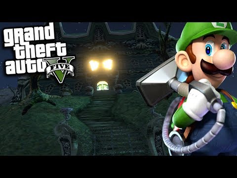 Gta 5 Mods Luigis Mansion Mod W Mario Luigi Gta 5 Pc - 