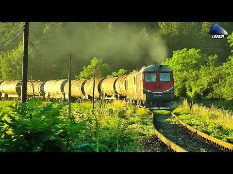 Sulzer Power: 2x060-DA/ST43 cu Marfar TFG/with TFG Freight Train in Apuseni Mountains on Sunset