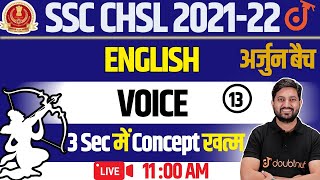 Voice for Competitive Exams | Voice English Grammar in Hindi | Malik Sir | SSC Doubtnut
