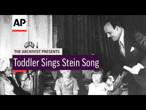 Toddler Sings Stein Song 1930 | Archivist Presents #48