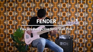 Video thumbnail for Fender Flea Jazz Bass Active Satin Shell Pink played by Daniel van der Molen | Demo @ TFOA by TFOA Demos