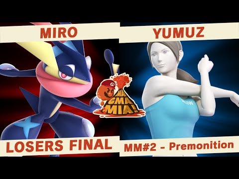 miro (Greninja) vs Yumuz (Wii Fit Trainer) - LOSERS FINAL - MAGMA MIA! #2 Premonition