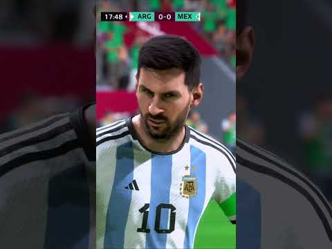 Messi Argentina Free kick Goal | Qatar 2022 #FIFA23