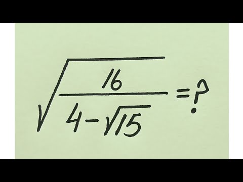 Germany | Can you simply this ? | A Nice Math Olympiad Problem | Radical Simplification 
