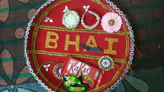Raksha Bandhan Thali decoration| Rakhi Pooja Thali #shorts #youtubeshorts #Rakhi