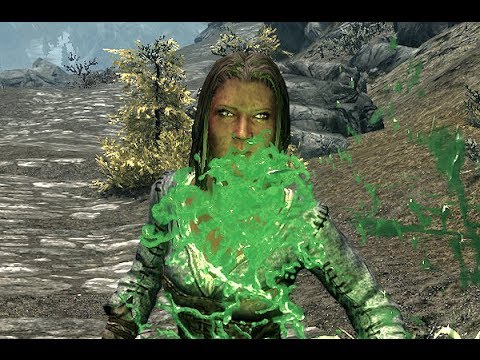 Skyrim - Afflicted Remnants In The Wild (RARE ENCOUNTER)