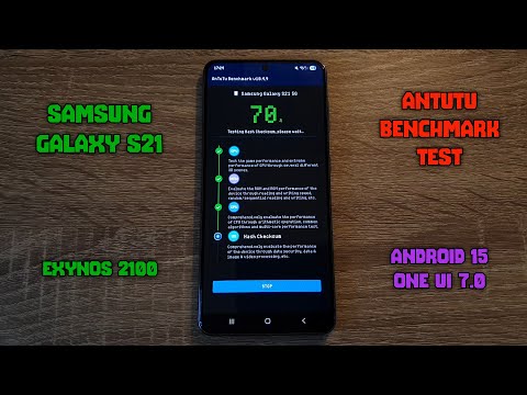 Samsung Galaxy S21 / Exynos 2100 - Android 15 (One UI 7) - AnTuTu Benchmark Test (v10.4.9)