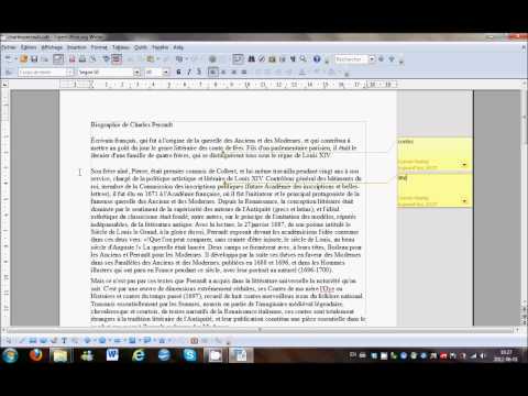 comment modifier les marges sur open office