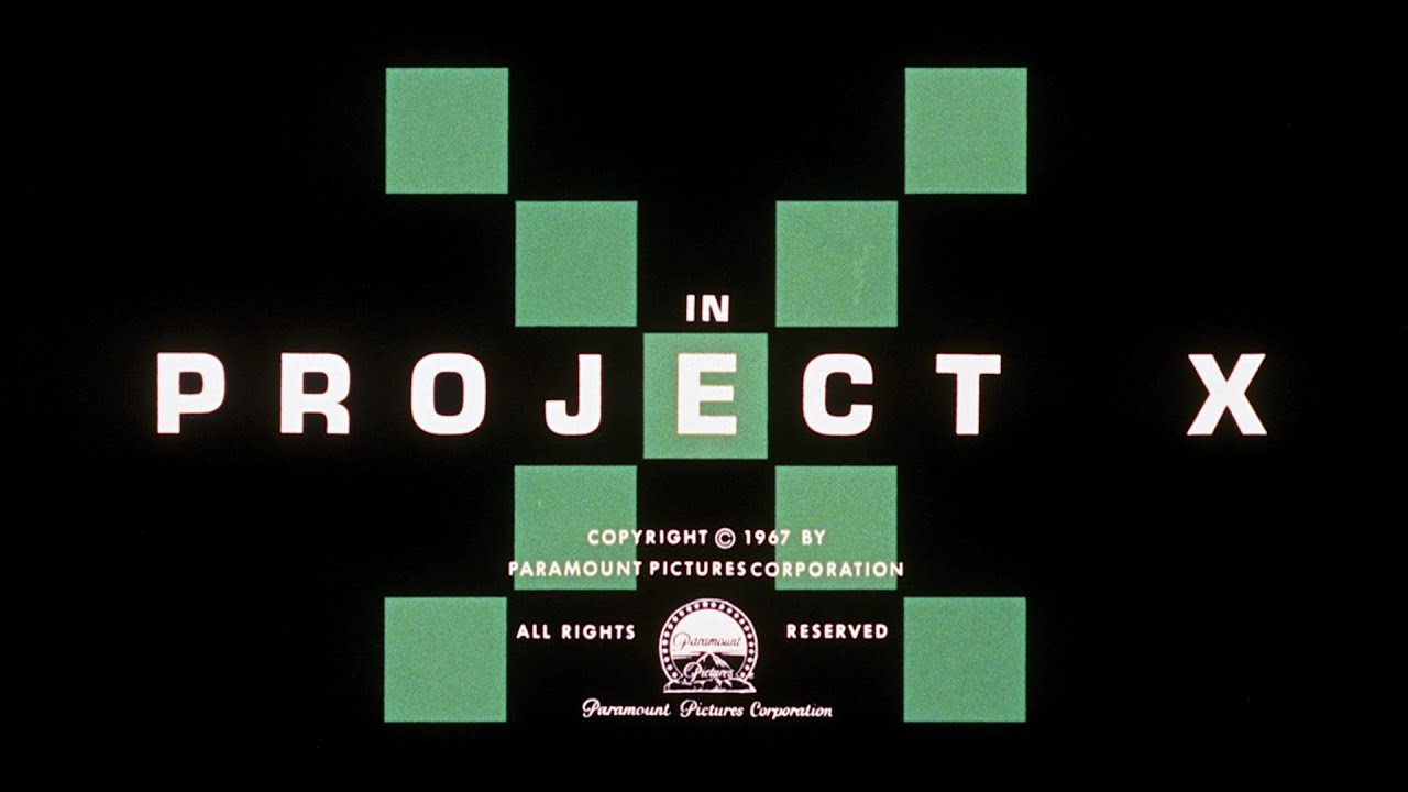 Project X (1968) – Title Sequence