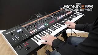 Video thumbnail for Roland Jupiter X Piano Organ Vocoder Brass Strings and More! | Bonners Music by Bonners Pianos & Keyboards