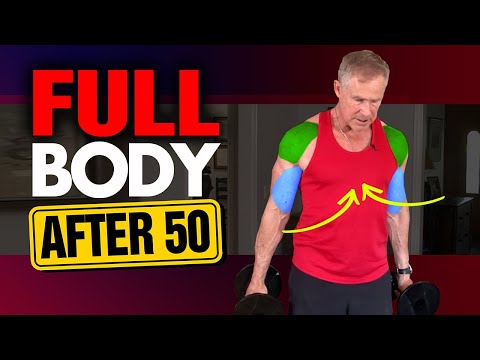 At Home "Quick" TOTAL BODY Workout For Men Over 50 (DUMBBELLS ONLY!)
