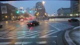preview picture of video 'Early Morning Snowy Drive into Baltimore City'