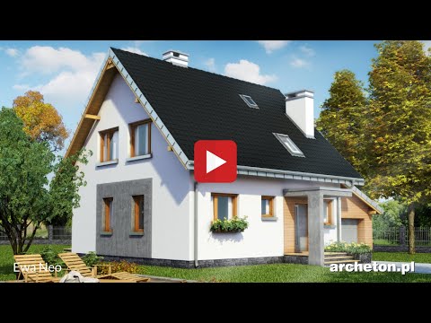Projekt domu Ewa Neo - archeton.pl - z użytkowym poddaszem 149,2 m2
