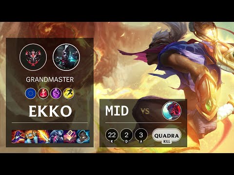 Ekko Mid vs Yone - EUW Grandmaster Patch 10.25b