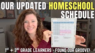 Our *Updated* Weekly Homeschool Schedule || 1st and 3rd Grade || Charlotte Mason Homeschool