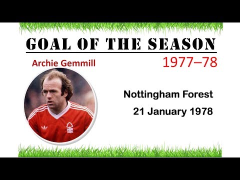 Goal of the Season 1977–78 | Archie Gemmill | Nottingham Forest v Arsenal | 21 January 1978