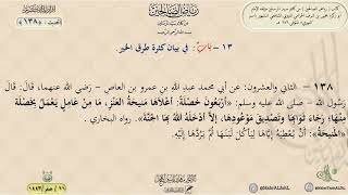 شرح رياض الصالحين : الحديث (138) باب في بيان كثرة طرق الخير // د. ماهر ياسين الفحل image