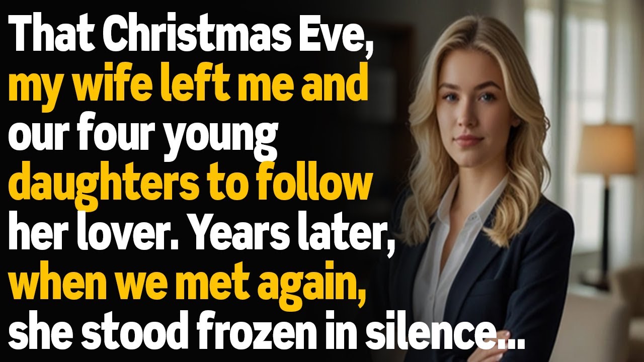 On Christmas Eve, My Wife Left Me and Our 4 Daughters. Years Later, She Was Left Speechless