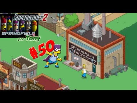 Los Simpson Springfield, Superhéroes 2 "Cap. 50 - La Fábrica de espirografía" por Tony