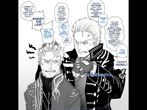 DMC5SE Vergil has a one-on-one conversation with DMC4SE Vergil