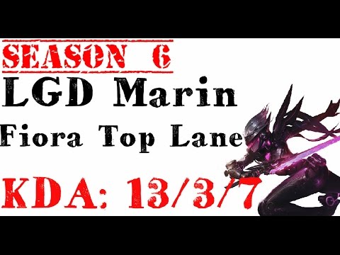 Korea Challenger LOL - LGD Marin - Fiora Top lane (Feb 22, 2016)