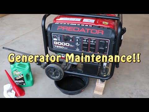 Predator Generator Maintenance ~ Oil Change, Air Filter ~ Easy!