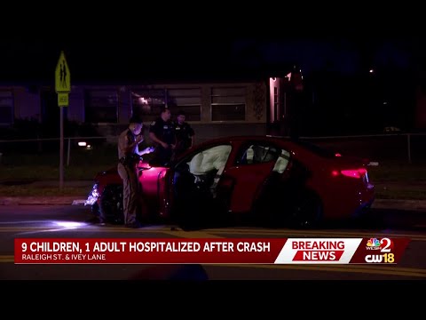 9 juveniles injured in multi-vehicle crash in Orange County, FHP says