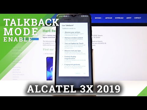 How to Disable Talkback in ALCATEL 3X (2019) – Talkback Feature