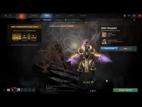 Dota 2 - The International 10 Collector's cache 2 treasure opening Templar assassin (Rare) hack.