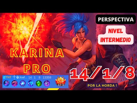 KARINA PRO | GUIA - TUTORIAL - PERSPECTIVE | KARINA  MOBILE LEGENDS