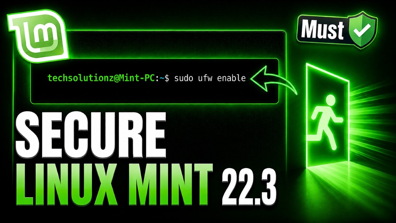 Linux Mint 22.3 Cinnamon Security Checklist | Must-Do Settings After Installing Linux Mint