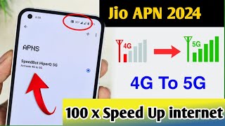 Jio new APN settings 2024 |How to Increase Jio internet 4G to 5G |TNTech