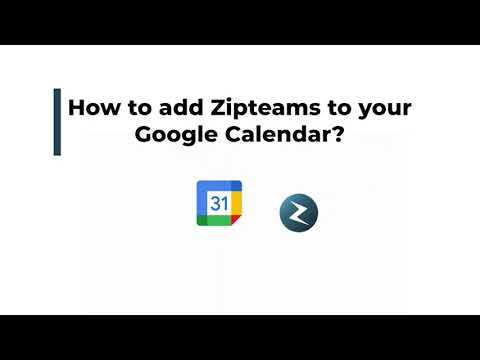 This video provides a tutorial on how to install and use Zipteams within Google Calendar to facilitate customer meetings.
