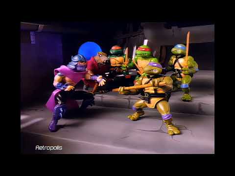 1987 TMNT Splinter, Leonardo, Raphael, Donatello, Michelangelo Toy Commercial